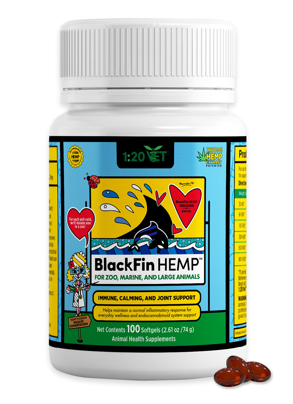 BlackFin HEMP™ for Zoo and Aquarium Animals (100ct)