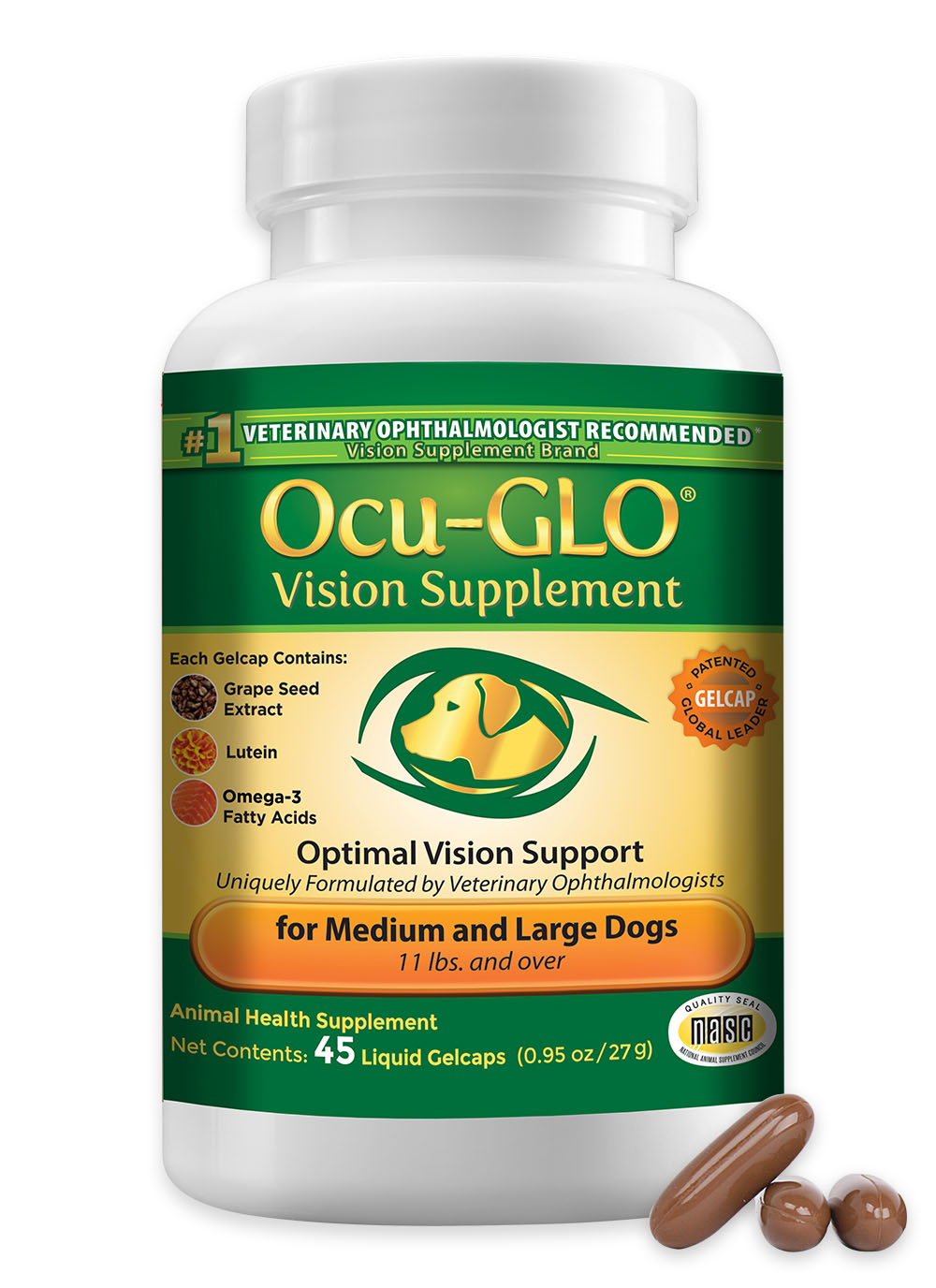 Ocu-GLO<sup>®</sup> for Medium to Large Dogs (45ct)