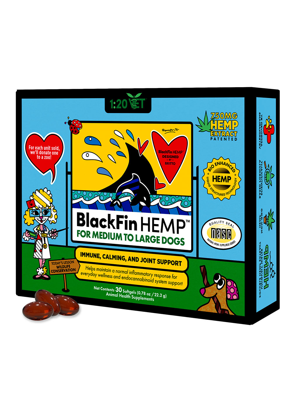 BlackFin HEMP™ for Companion Animals (30ct)