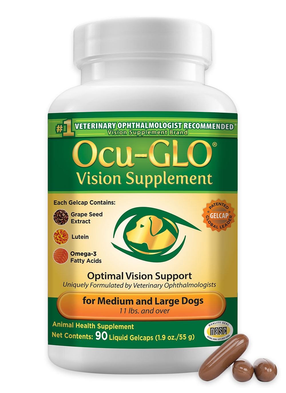 Ocu-GLO<sup>®</sup> for Medium to Large Dogs (90ct)