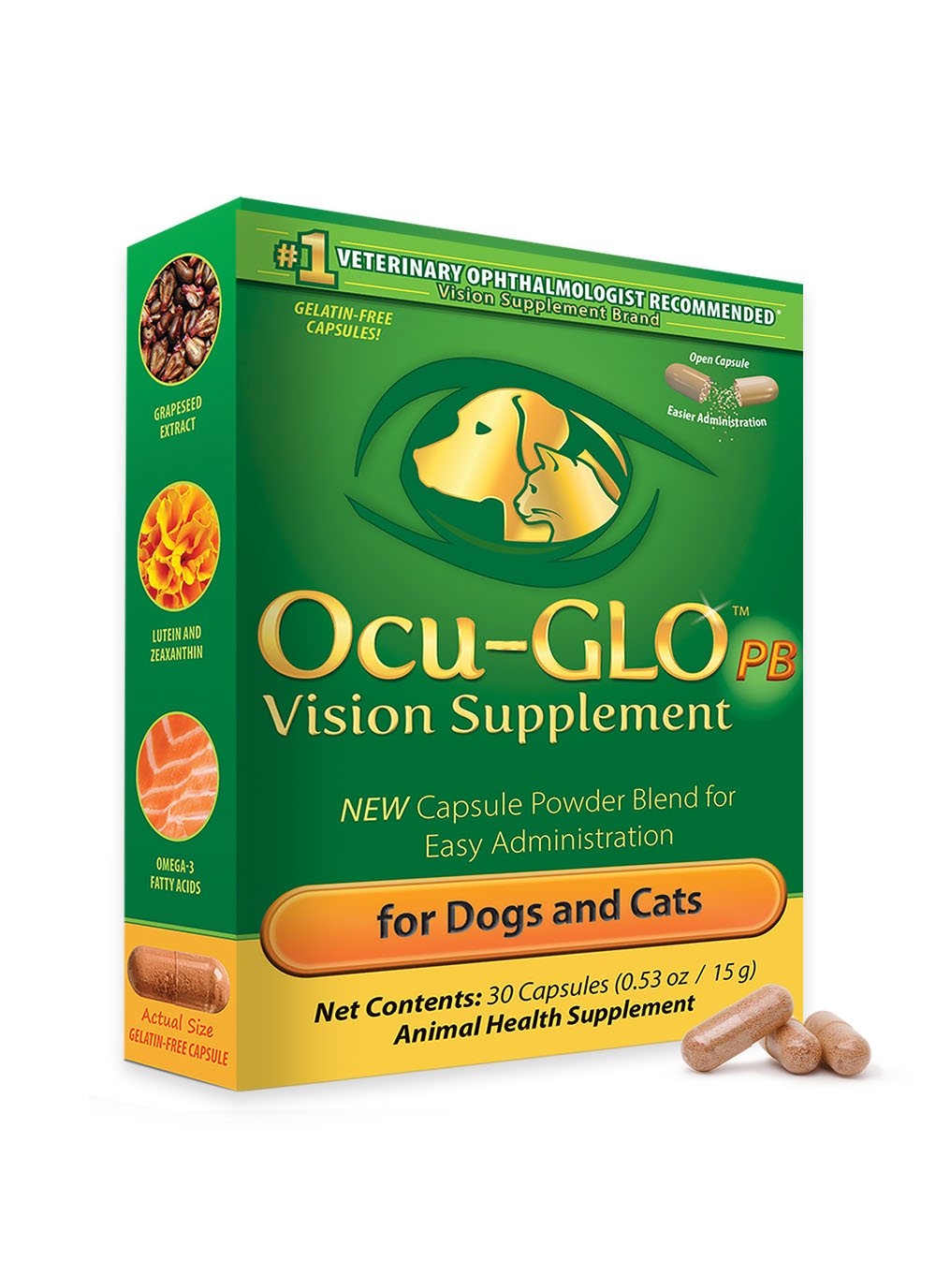 Ocu-GLO<sup>®</sup> Powder Blend for Dogs and Cats (30ct)